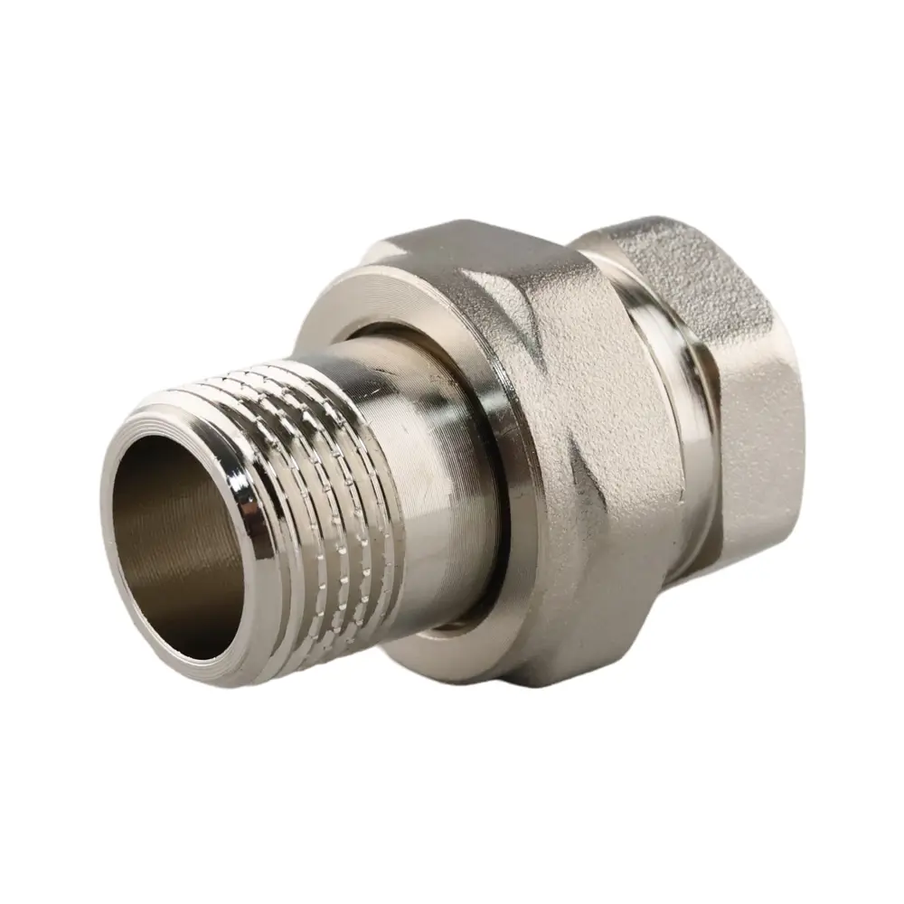 Фото 3 Американка прямая Aqualink 1/2"x1/2" ВР-НР латунь 6 шт