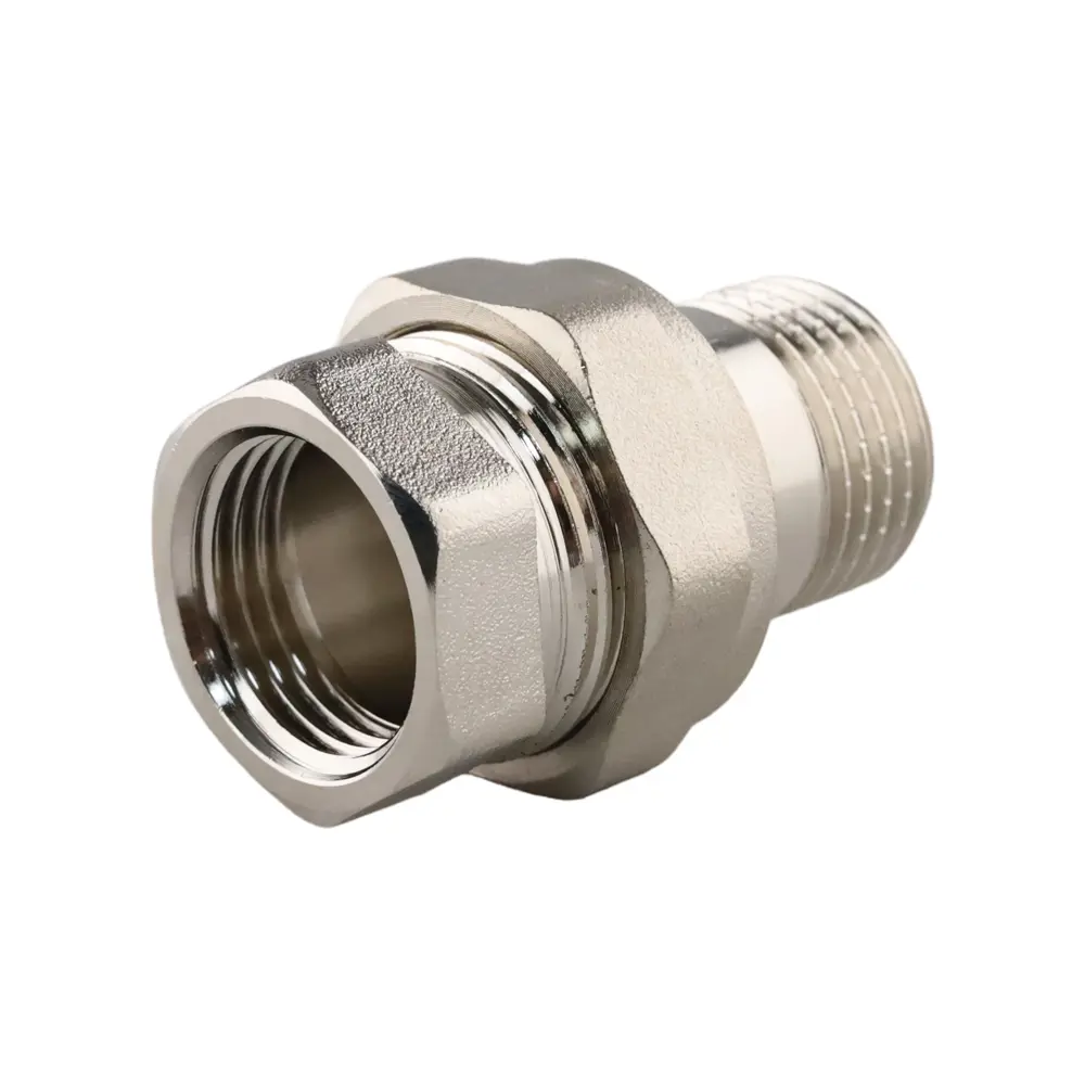 Фото 5 Американка прямая Aqualink 1/2"x1/2" ВР-НР латунь 10 шт