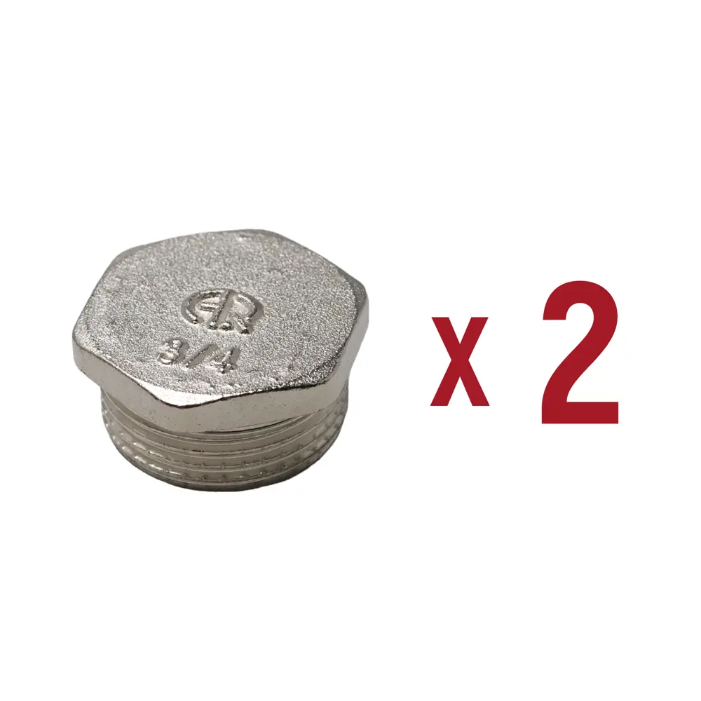Фото Заглушка Aqualink 3/4" НР латунь 2 шт k17556 Фото Заглушка Aqualink 3/4" НР латунь 2 шт k17556