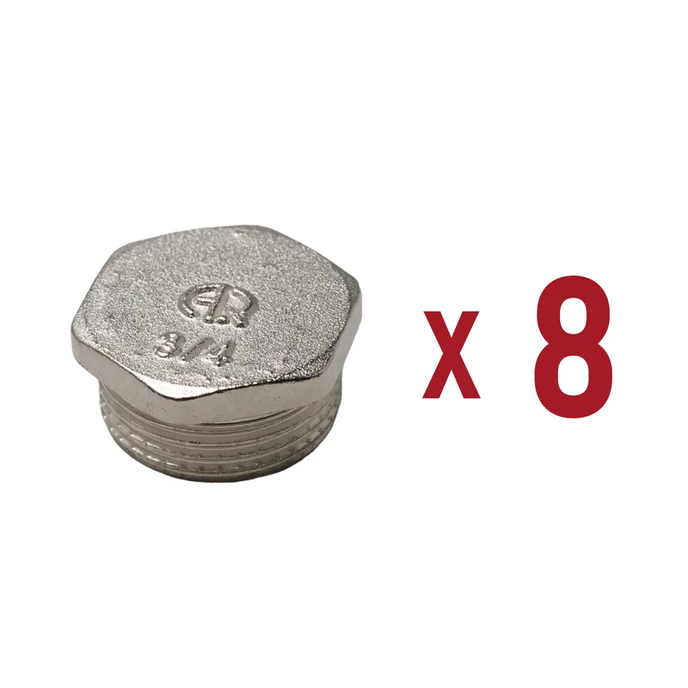 Фото Заглушка Aqualink 3/4" НР латунь 8 шт k17559 Фото Заглушка Aqualink 3/4" НР латунь 8 шт k17559