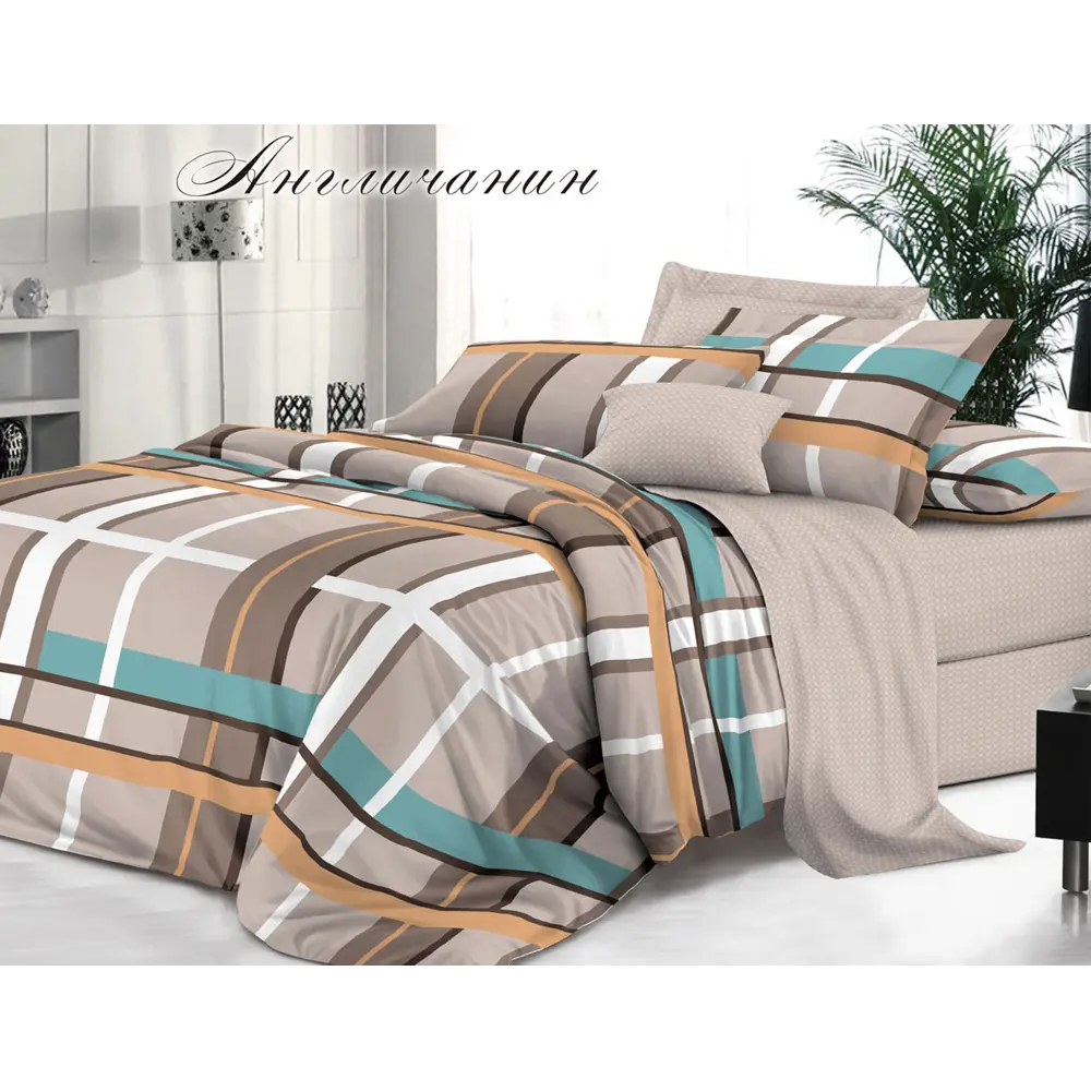 Фото Комплект постельного белья Эльф Bella Vita Luxe 1191-Англичанин, полутораспальный, бязь, разноцветный Фото Комплект постельного белья Эльф Bella Vita Luxe 1191-Англичанин, полутораспальный, бязь, разноцветный