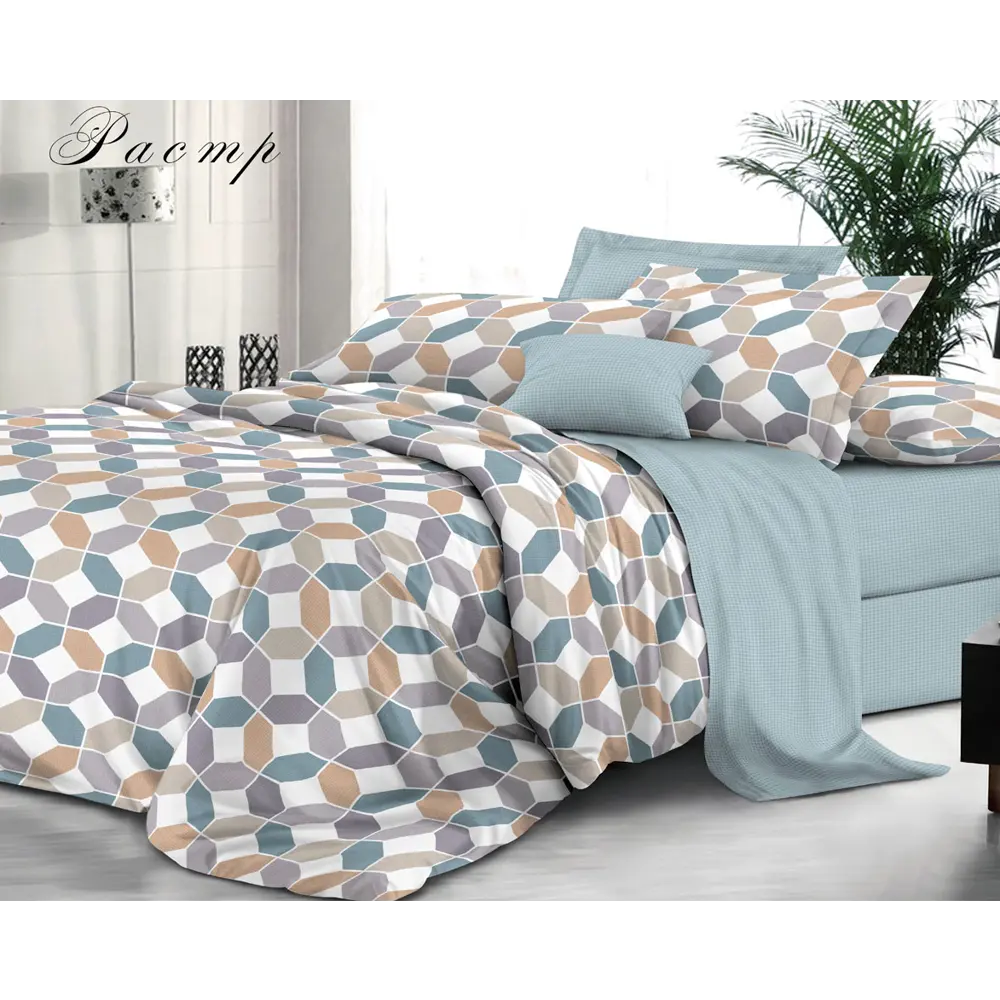 Фото Комплект постельного белья Эльф Bella Vita Luxe 1195-Растр, двуспальный, бязь, разноцветный Фото Комплект постельного белья Эльф Bella Vita Luxe 1195-Растр, двуспальный, бязь, разноцветный