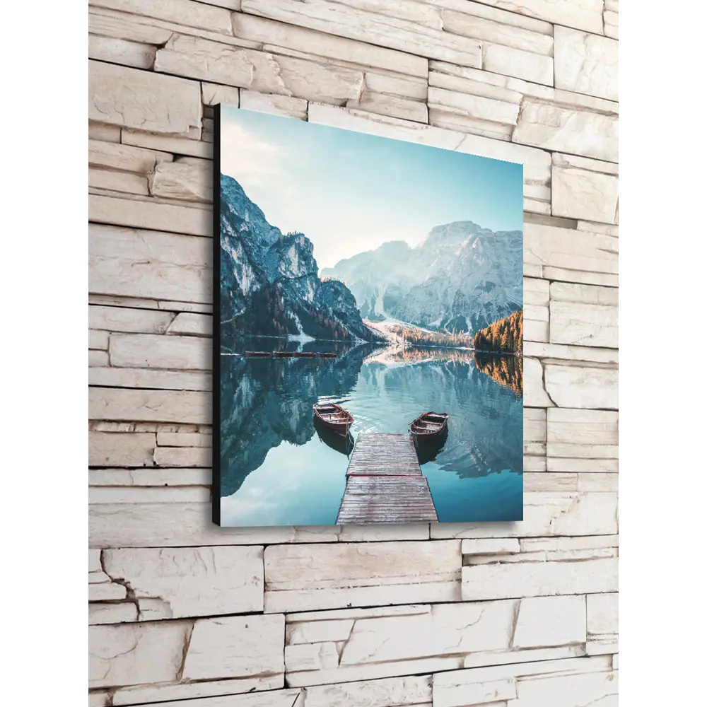 Фото 2 Картина без рамы Postermarket Озеро в горах 40x50 см Фото 2 Картина без рамы Postermarket Озеро в горах 40x50 см