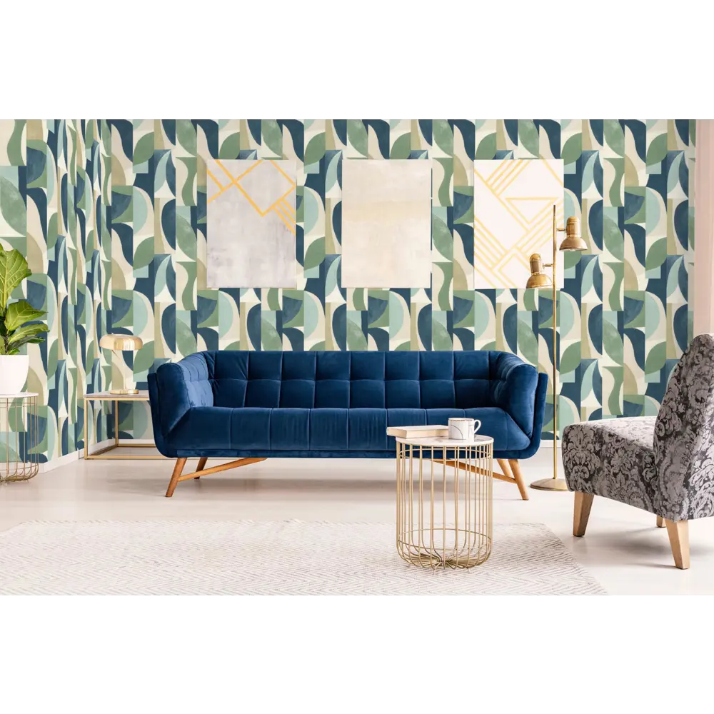 Фото Обои флизелиновые Grandeco Nomad 0.53 м светло-бежевые темно-синие голубые зеленые A 50601 Фото Обои флизелиновые Grandeco Nomad 0.53 м светло-бежевые темно-синие голубые зеленые A 50601