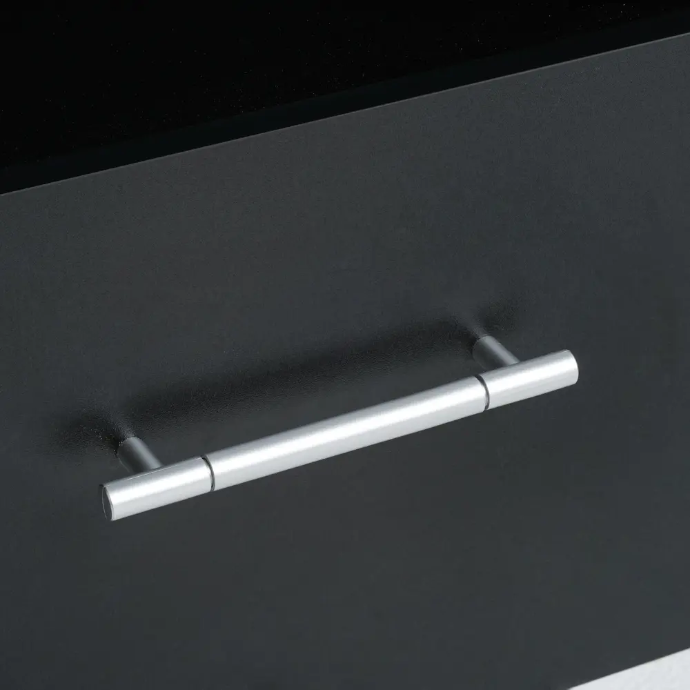 Фото 6 Тумба под телевизор Клик мебель Дели-1 140x44x42 см ЛДСП цвет черный Фото 6 Тумба под телевизор Клик мебель Дели-1 140x44x42 см ЛДСП цвет черный