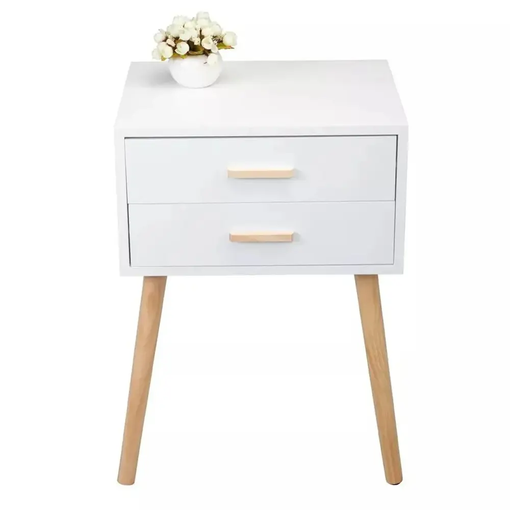 Фото Тумба с выдвижными ящиками Homium Cozy 43x53x35 см МДФ цвет белый Фото Тумба с выдвижными ящиками Homium Cozy 43x53x35 см МДФ цвет белый