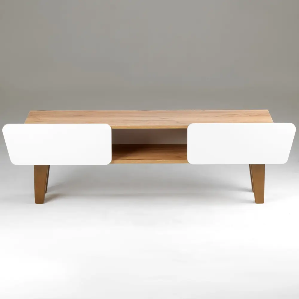 Фото 3 Тумба под телевизор Клик мебель 9430759 140x41x34 см ЛДСП цвет белый Фото 3 Тумба под телевизор Клик мебель 9430759 140x41x34 см ЛДСП цвет белый