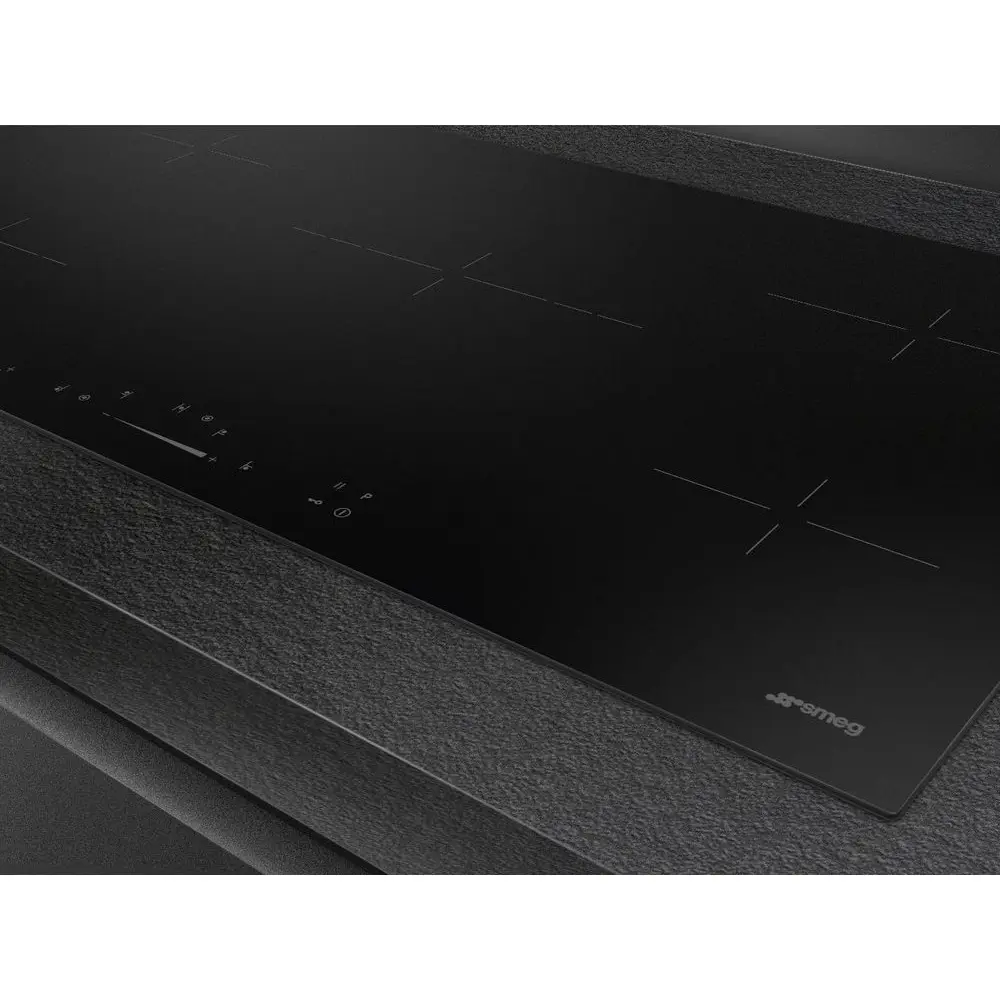 Фото 2 Электрическая варочная панель Smeg SE495ETD 90 см 5 конфорок цвет черный Фото 2 Электрическая варочная панель Smeg SE495ETD 90 см 5 конфорок цвет черный
