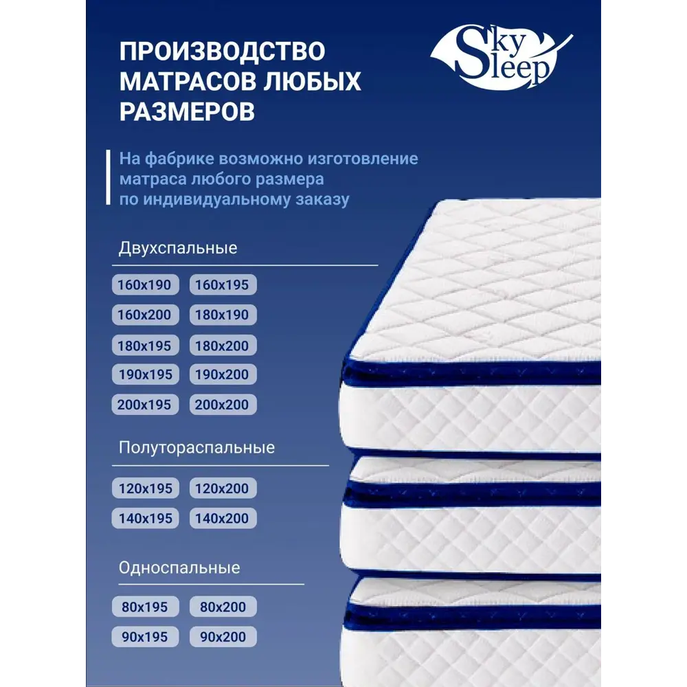 Фото 6 Матрас SkySleep Energy Roll Merino 170x200 см беспружинный, двуспальный, ортопедический Фото 6 Матрас SkySleep Energy Roll Merino 170x200 см беспружинный, двуспальный, ортопедический