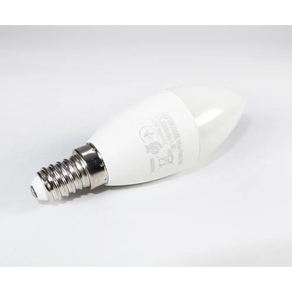 Фото 2 Лампа светодиодная HOROZ Electric HRZ11100003 E14 175-240 В 10 Вт свеча матовая 800 Лм холодный белый свет Фото 2 Лампа светодиодная HOROZ Electric HRZ11100003 E14 175-240 В 10 Вт свеча матовая 800 Лм холодный белый свет