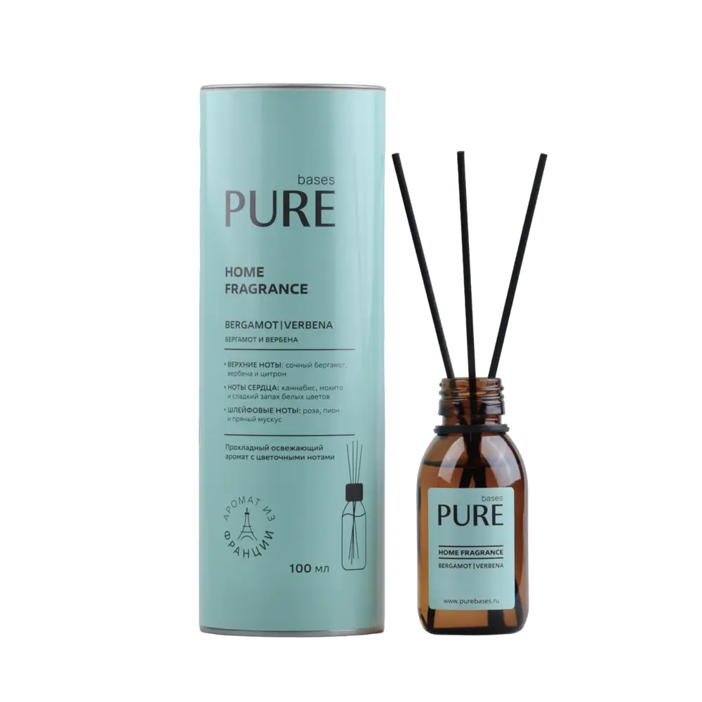 Фото 2 Аромадиффузор Pure Bases Bergamot & Verbena 100 мл Фото 2 Аромадиффузор Pure Bases Bergamot & Verbena 100 мл