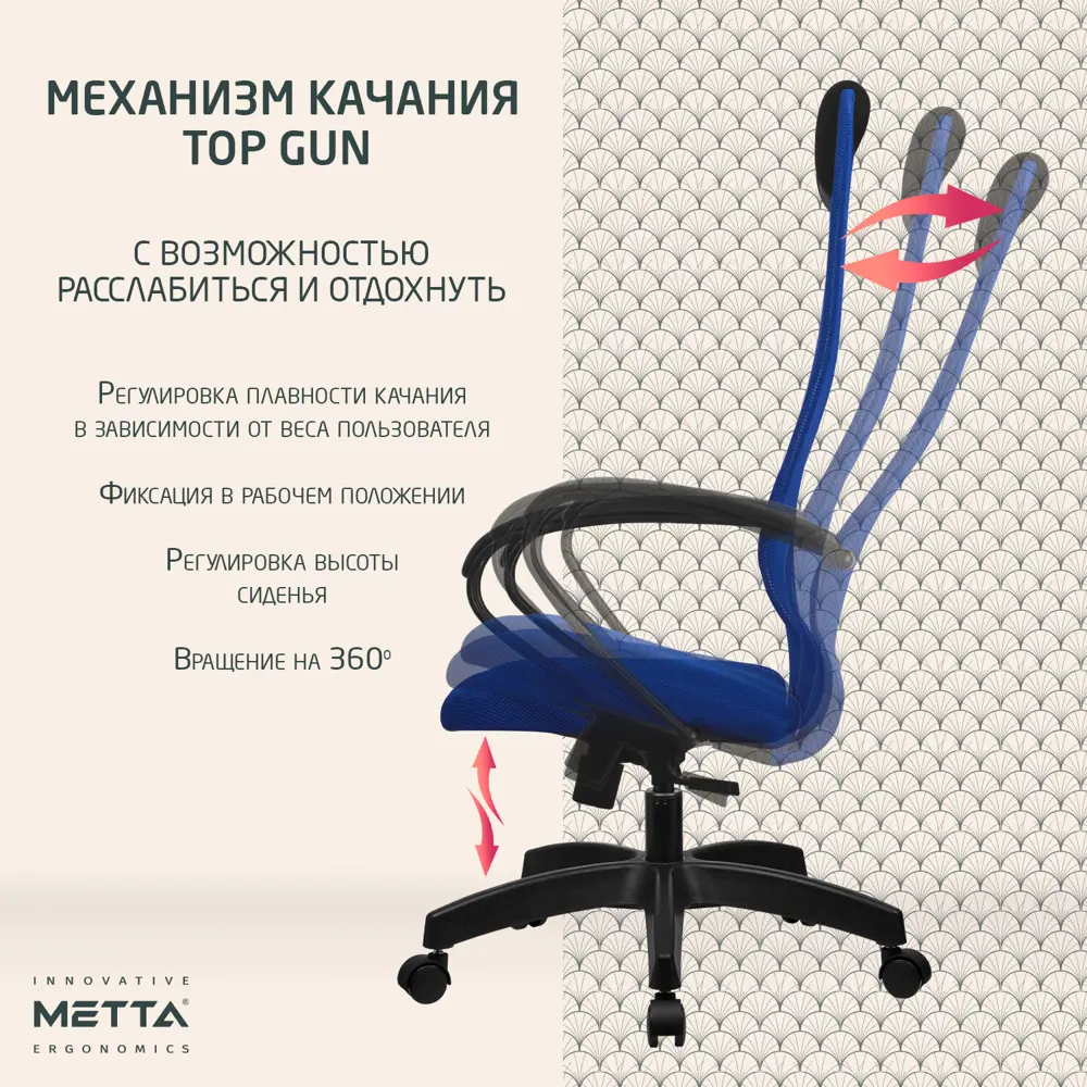 Фото 5 Кресло Метта ткань цвет синий 532436 Фото 5 Кресло Метта ткань цвет синий 532436