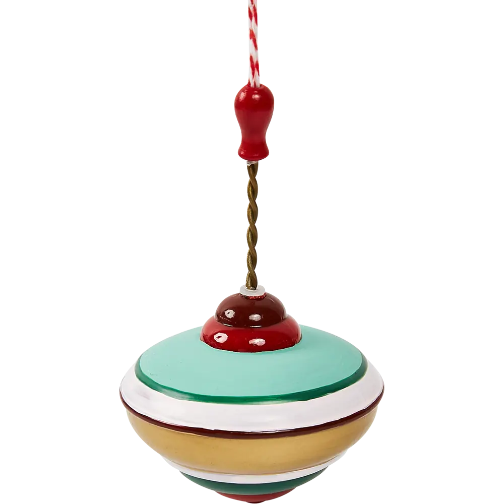 Фото Елочная игрушка Волчок 12x7.4 цвет разноцветный Фото Елочная игрушка Волчок 12x7.4 цвет разноцветный