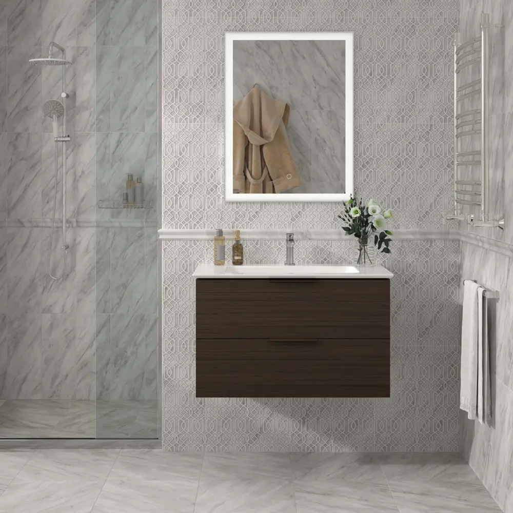 Фото 7 Декор настенный Kerama Marazzi Кремона AZ/A049/7234 20x50 см матовый цвет белый Фото 7 Декор настенный Kerama Marazzi Кремона AZ/A049/7234 20x50 см матовый цвет белый