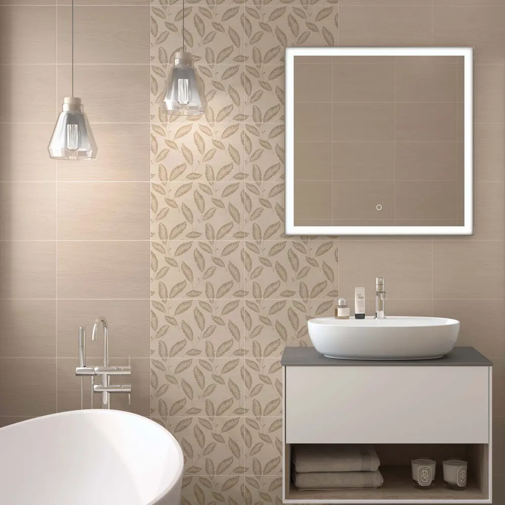 Фото Плитка настенная Kerama Marazzi Авеллино 25x40 см 1.1 м² цвет светло-бежевый Фото Плитка настенная Kerama Marazzi Авеллино 25x40 см 1.1 м² цвет светло-бежевый