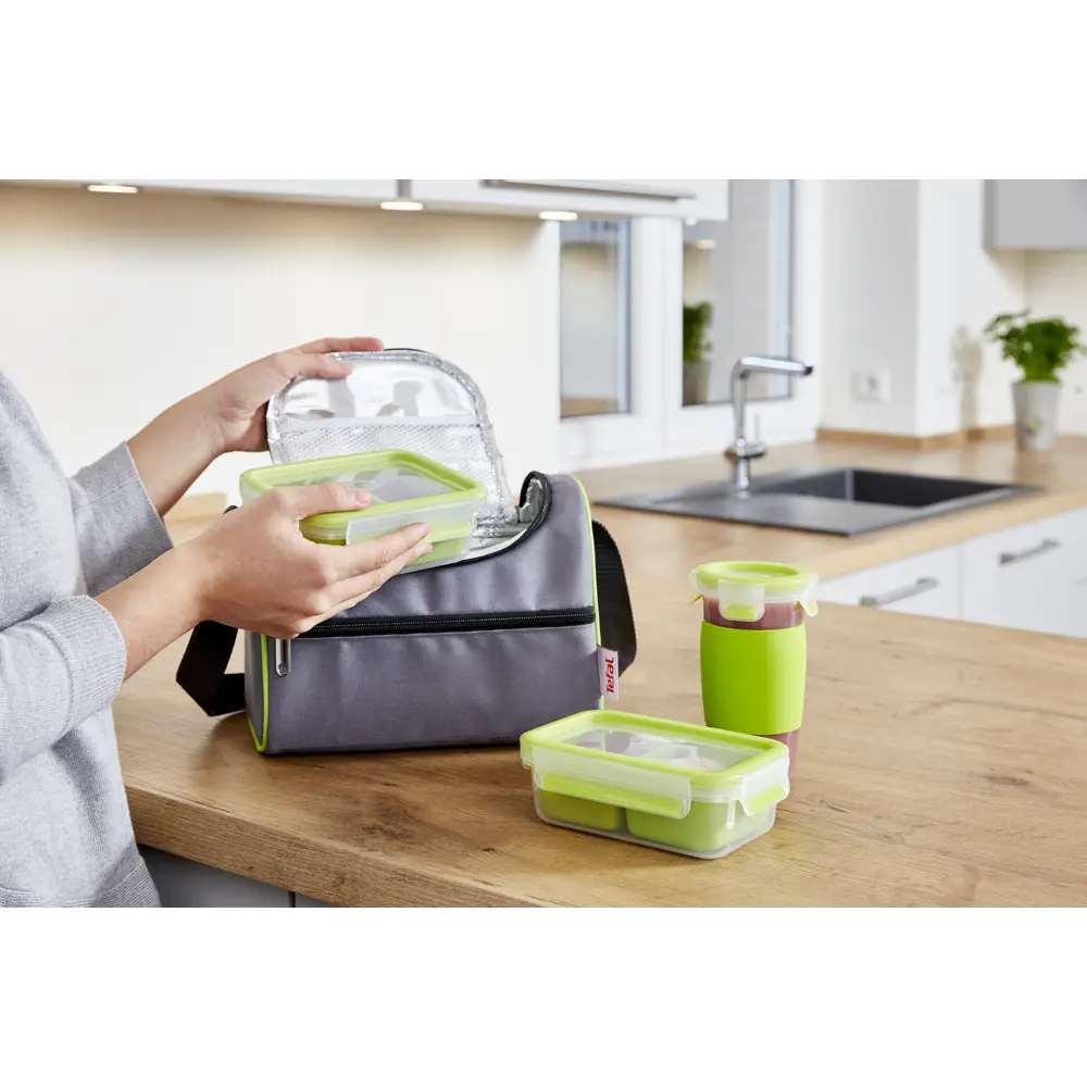 Фото 9 Контейнер для пищевых продуктов Tefal 1 л пластик цвет зеленый/прозрачный Фото 9 Контейнер для пищевых продуктов Tefal 1 л пластик цвет зеленый/прозрачный