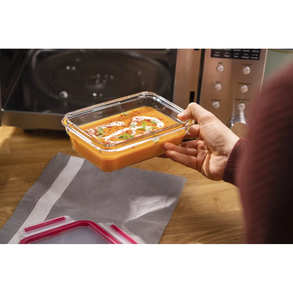 Фото 13 Контейнер для пищевых продуктов Tefal 0.7 л стекло цвет красный/прозрачный Фото 13 Контейнер для пищевых продуктов Tefal 0.7 л стекло цвет красный/прозрачный