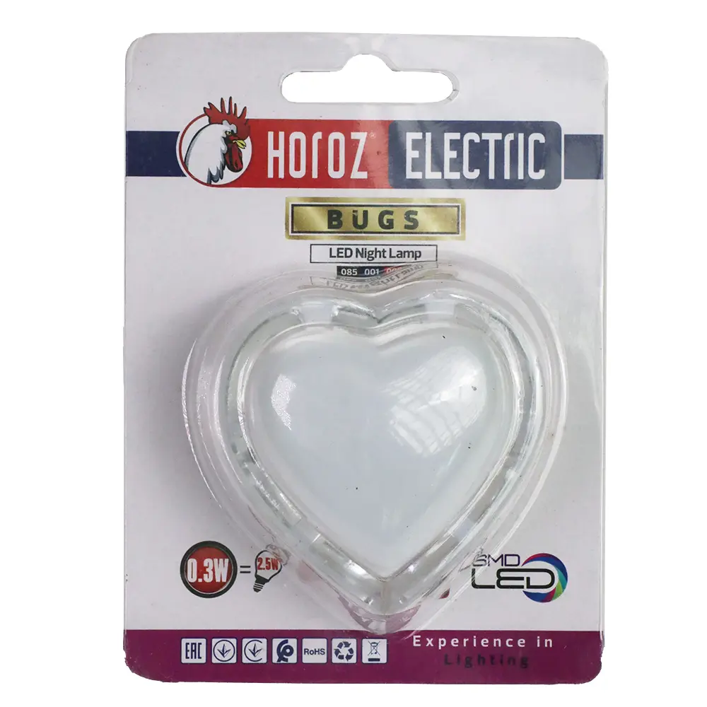 Фото 7 Ночник светодиодный HOROZ ELECTRIC HRZ00001276, с выключателем