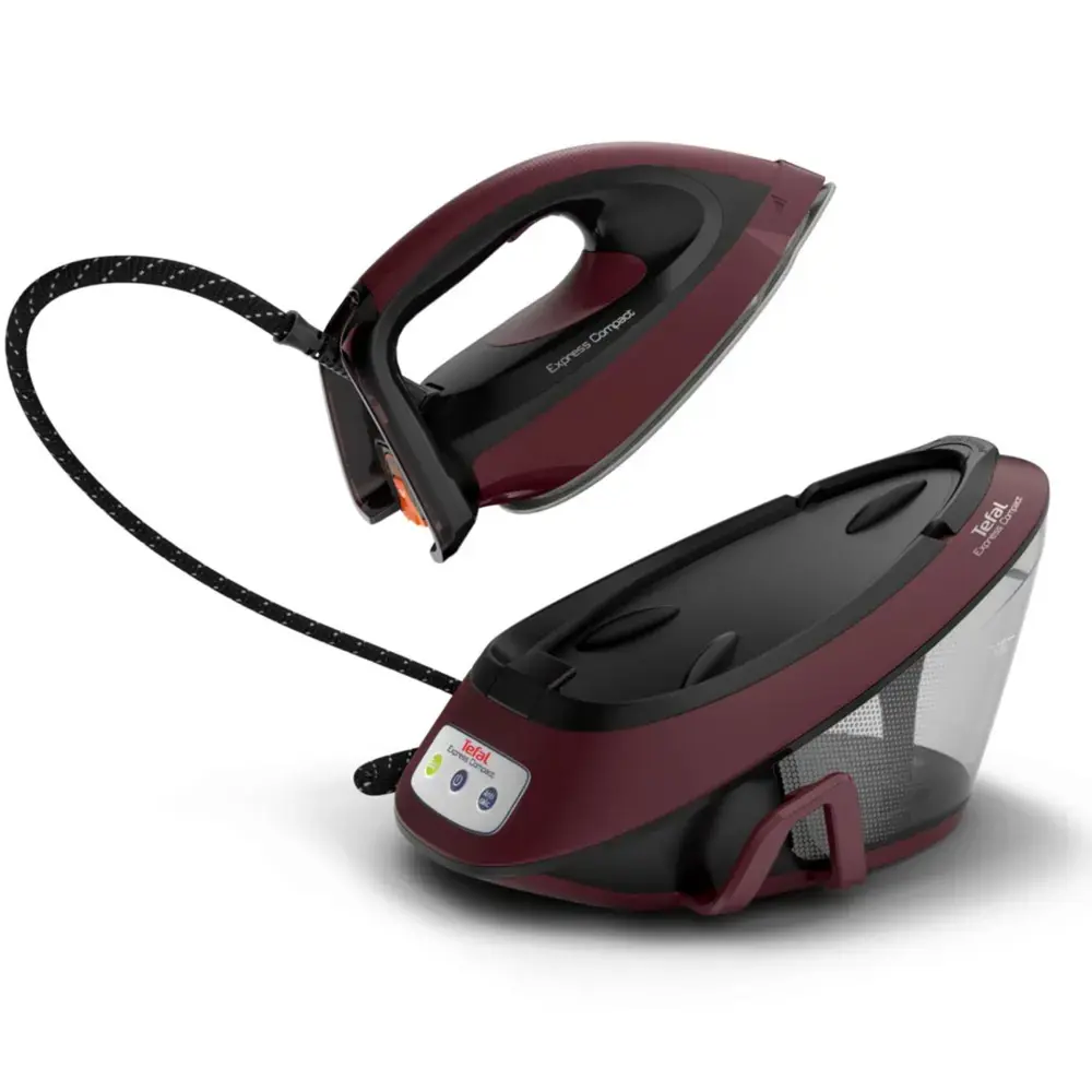 Фото 3 Парогенератор Tefal SV7130E0 паровой удар 360 г/мин цвет бордовый Фото 3 Парогенератор Tefal SV7130E0 паровой удар 360 г/мин цвет бордовый