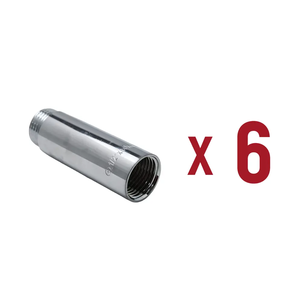 Фото Удлинитель Aqualink 1/2"x1/2" ВР-НР латунь 6 шт k18904 Фото Удлинитель Aqualink 1/2"x1/2" ВР-НР латунь 6 шт k18904