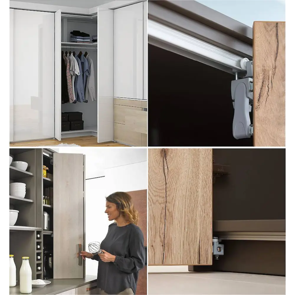 Фото 5 Комплект фурнитуры для складных дверей Hettich Wing Line L MP/9237906 правое открывание, 12 кг Фото 5 Комплект фурнитуры для складных дверей Hettich Wing Line L MP/9237906 правое открывание, 12 кг