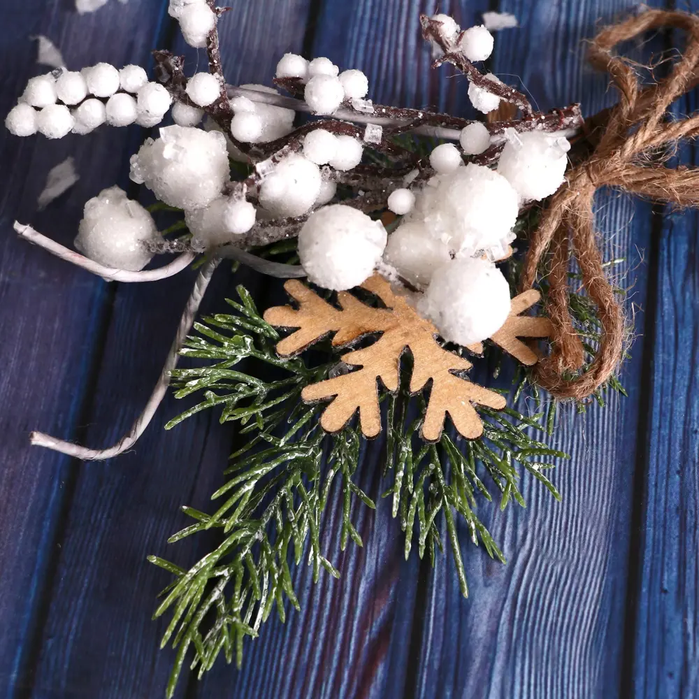 Фото 2 Декоративный предмет Зимнее волшебство 4306270 ø 20 см с декором