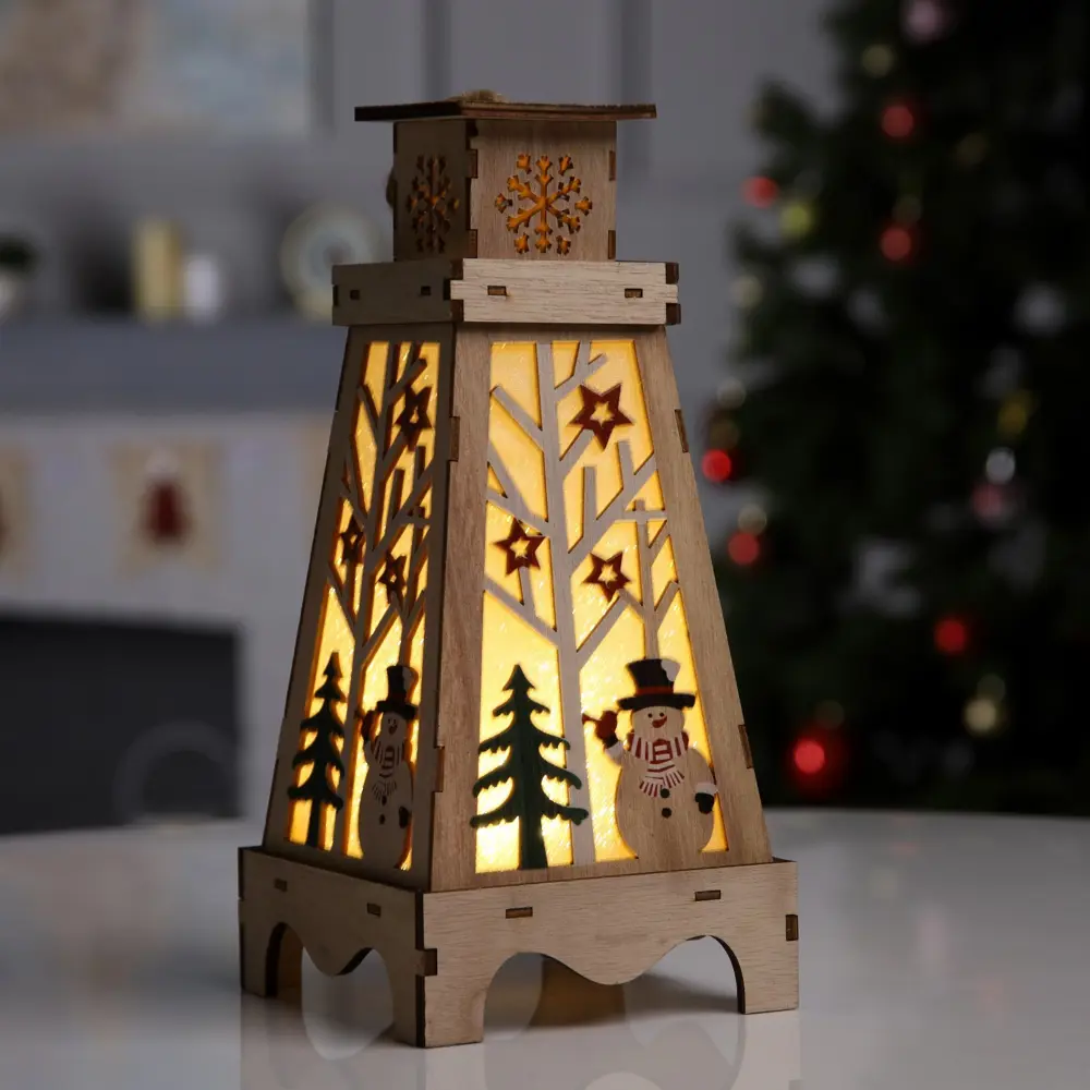 Фото Светящаяся электрическая фигура Снеговик в лесу для дома Luazon lighting h 13.5 см разноцветный Фото Светящаяся электрическая фигура Снеговик в лесу для дома Luazon lighting h 13.5 см разноцветный