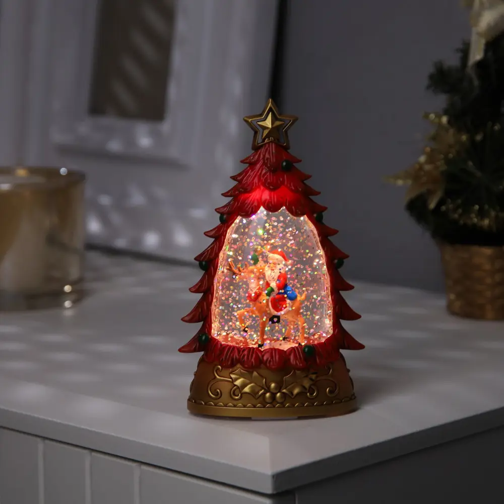 Фото Светящаяся электрическая фигура Дед мороз на олене для дома Luazon lighting h 4 см разноцветный Фото Светящаяся электрическая фигура Дед мороз на олене для дома Luazon lighting h 4 см разноцветный