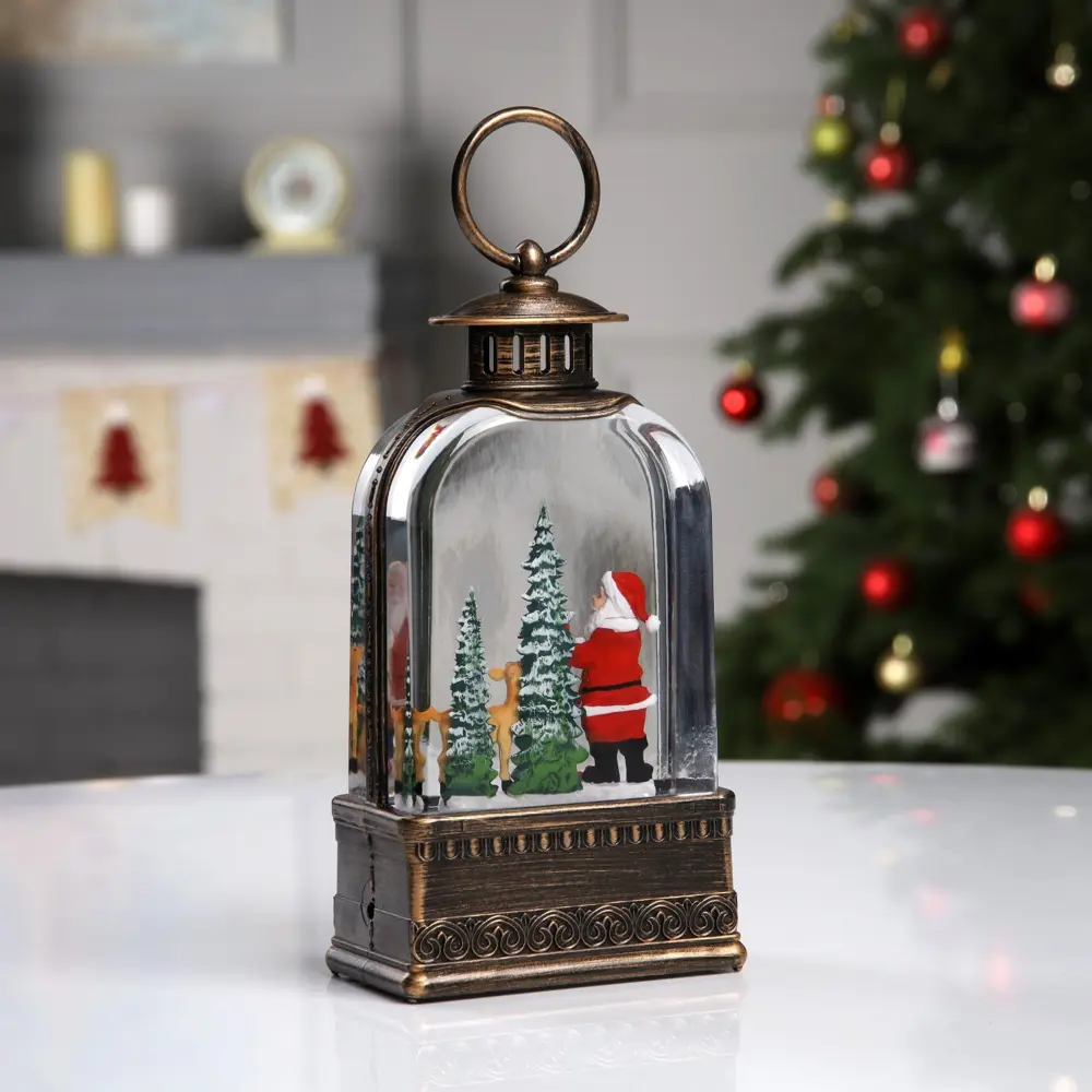 Фото 3 Светящаяся электрическая фигура Фонарь с дедом морозом для дома Luazon lighting h 6 см разноцветный Фото 3 Светящаяся электрическая фигура Фонарь с дедом морозом для дома Luazon lighting h 6 см разноцветный