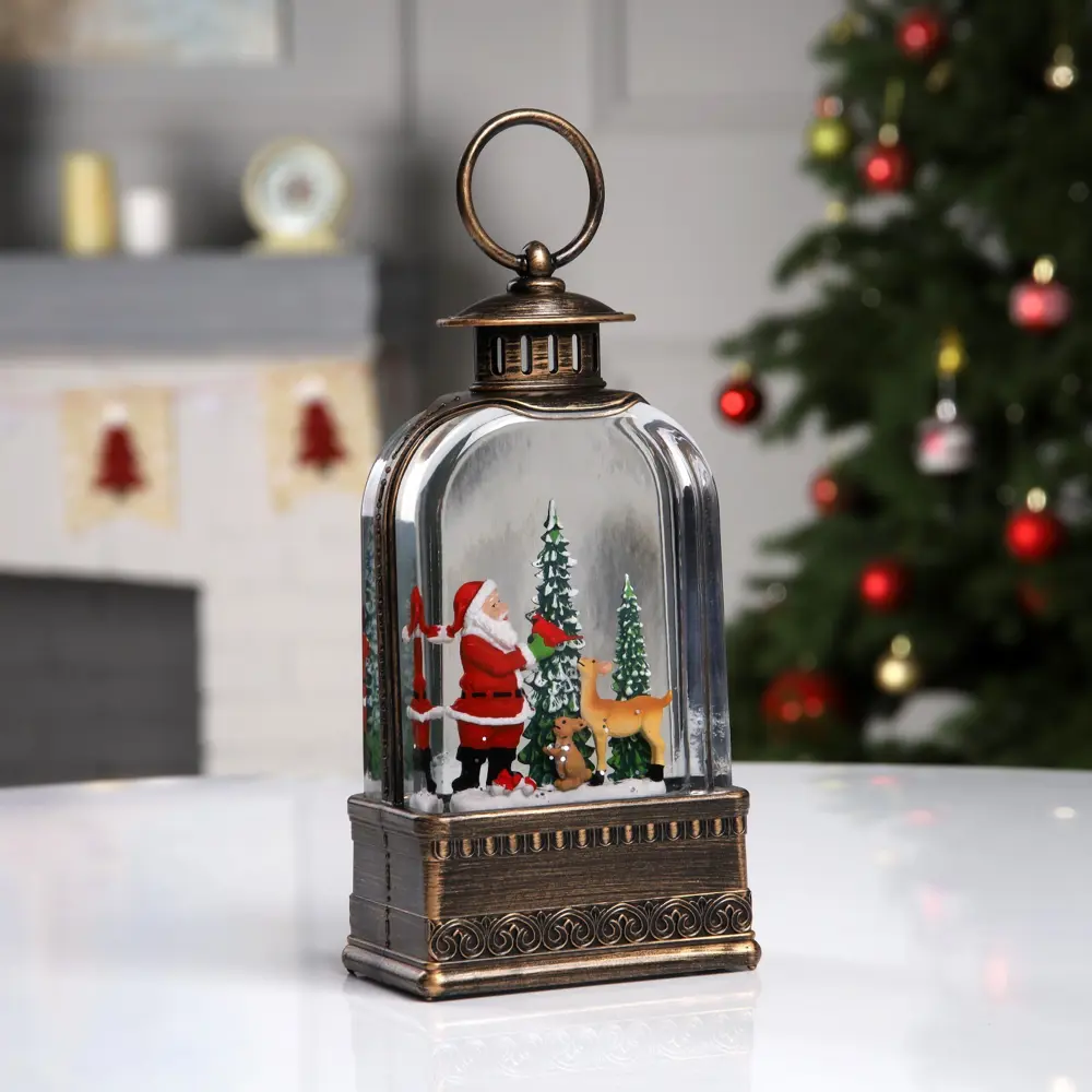 Фото 2 Светящаяся электрическая фигура Фонарь с дедом морозом для дома Luazon lighting h 6 см разноцветный Фото 2 Светящаяся электрическая фигура Фонарь с дедом морозом для дома Luazon lighting h 6 см разноцветный