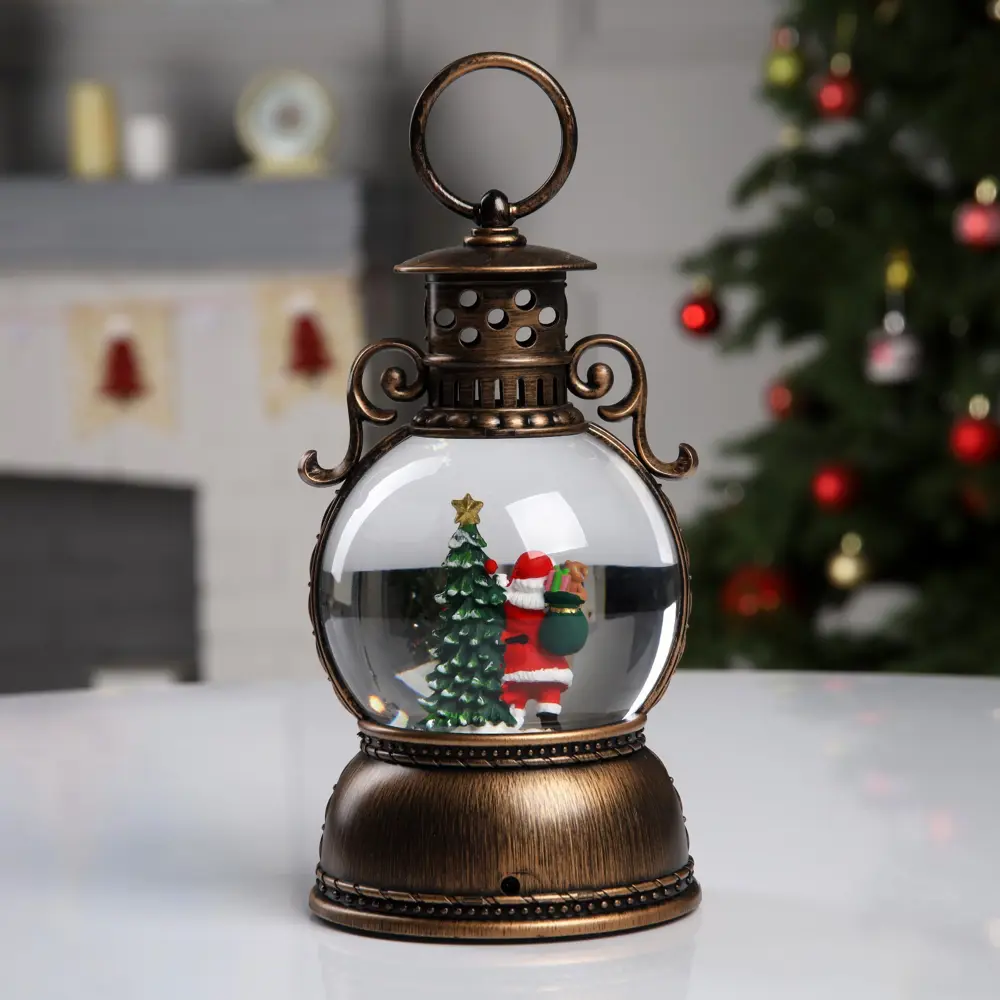 Фото 3 Светящаяся электрическая фигура Фонарь с дедом морозом для дома Luazon lighting h 11 см разноцветный Фото 3 Светящаяся электрическая фигура Фонарь с дедом морозом для дома Luazon lighting h 11 см разноцветный