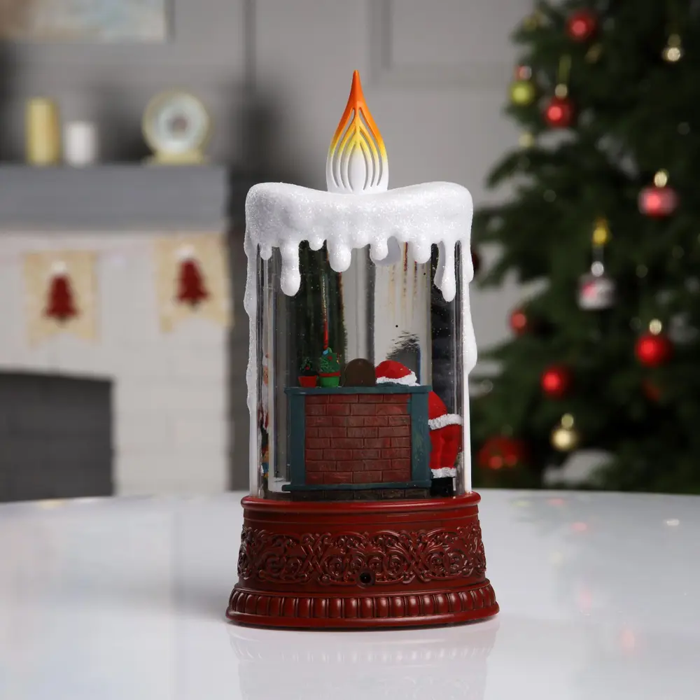 Фото 3 Светящаяся электрическая фигура Свеча с дедом морозом для дома Luazon lighting h 8 см разноцветный Фото 3 Светящаяся электрическая фигура Свеча с дедом морозом для дома Luazon lighting h 8 см разноцветный