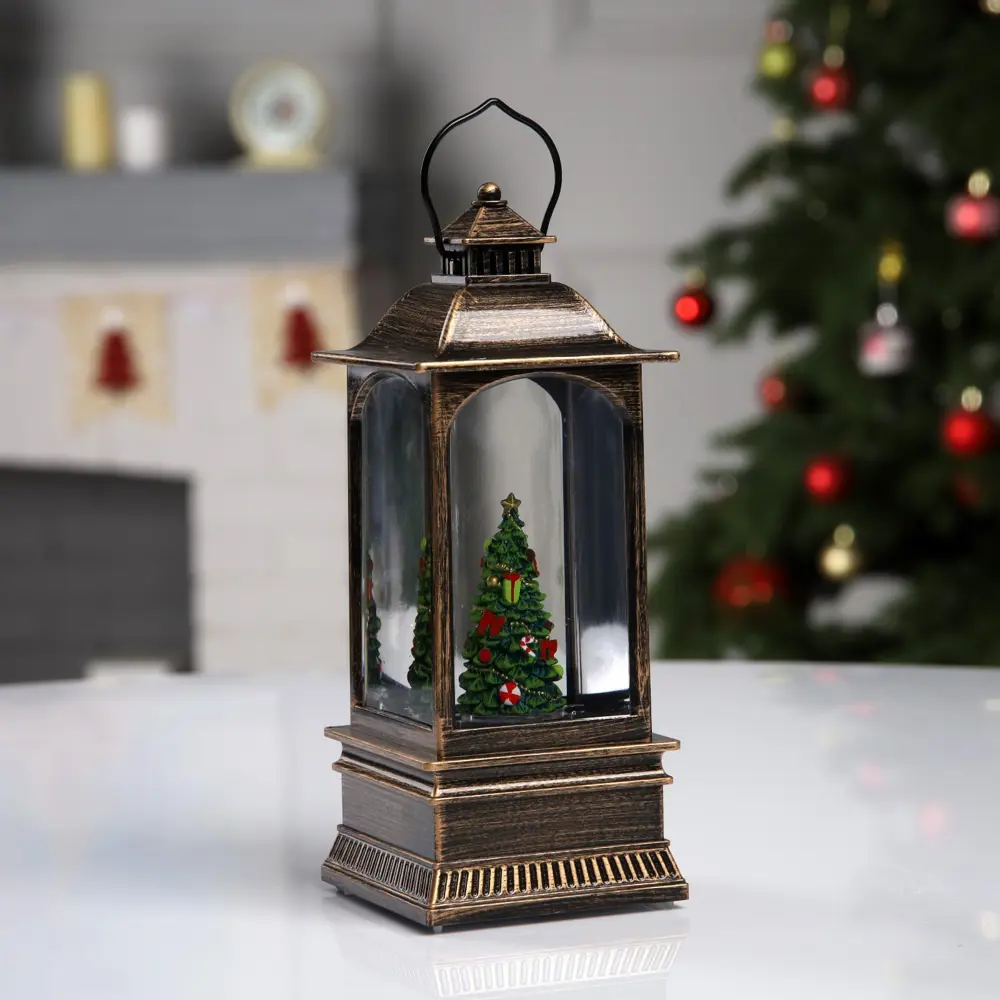 Фото 2 Светящаяся электрическая фигура Фонарь с ёлкой для дома Luazon lighting h 8 см разноцветный Фото 2 Светящаяся электрическая фигура Фонарь с ёлкой для дома Luazon lighting h 8 см разноцветный