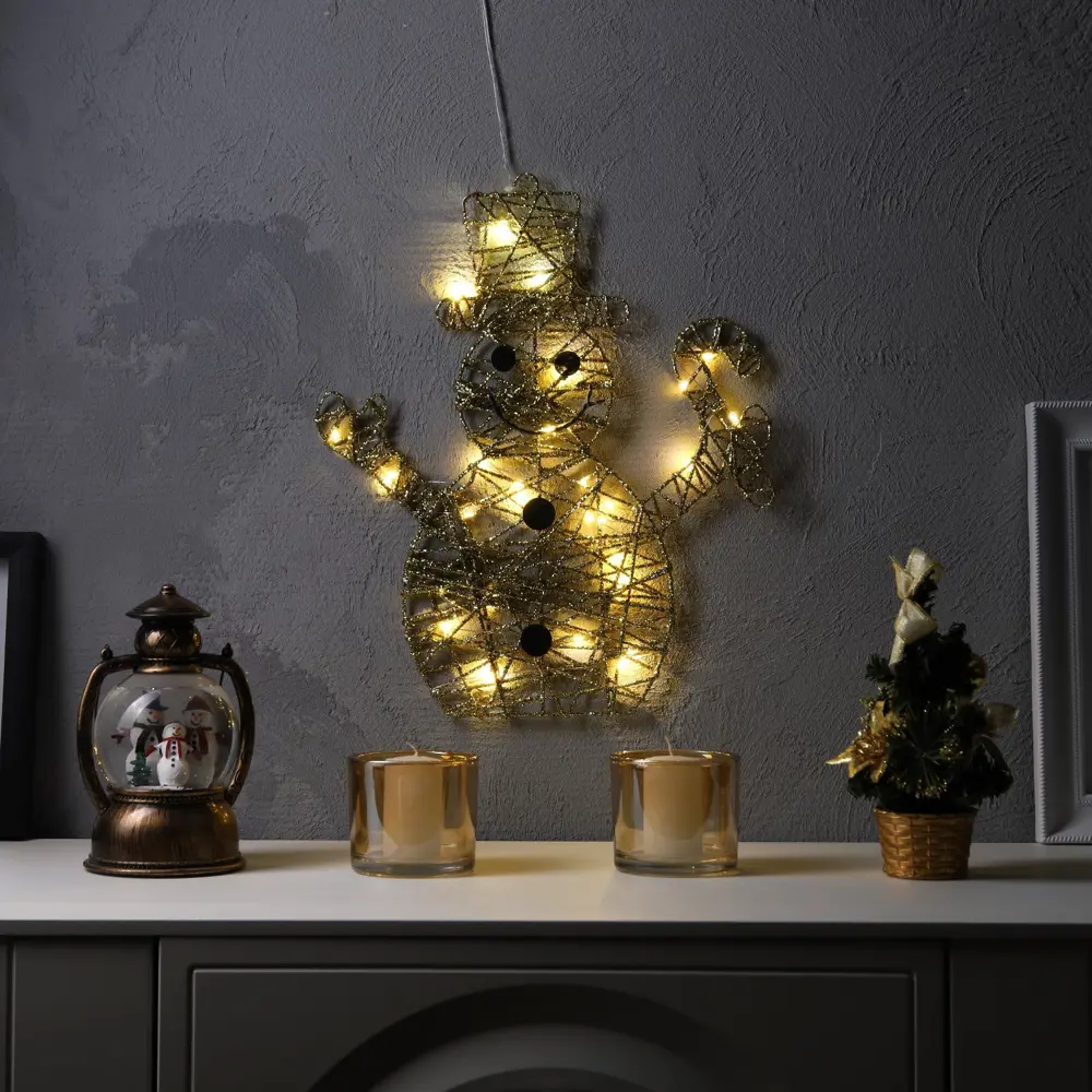 Фото Светящаяся электрическая фигура 9609081 Снеговик для дома Luazon lighting h 4 см разноцветный Фото Светящаяся электрическая фигура 9609081 Снеговик для дома Luazon lighting h 4 см разноцветный