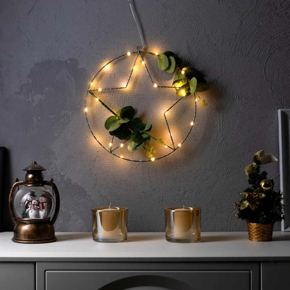 Фото Светящаяся электрическая фигура Звезда для дома Luazon lighting h 2 см разноцветный Фото Светящаяся электрическая фигура Звезда для дома Luazon lighting h 2 см разноцветный