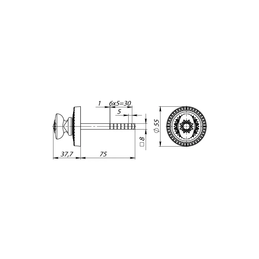 Фото 2 Ручка поворотная Armadillo BKW8.R.CL55 (BKW8/CL) AS-9 античное серебро Фото 2 Ручка поворотная Armadillo BKW8.R.CL55 (BKW8/CL) AS-9 античное серебро