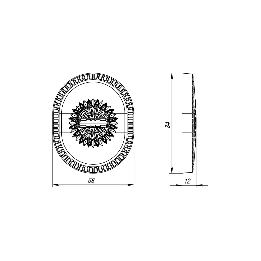 Фото 2 Накладка на сувальдный замок Armadillo ESC.S-auto.CL/OV (PS-DEC CL) BB-17 коричневая бронза Фото 2 Накладка на сувальдный замок Armadillo ESC.S-auto.CL/OV (PS-DEC CL) BB-17 коричневая бронза