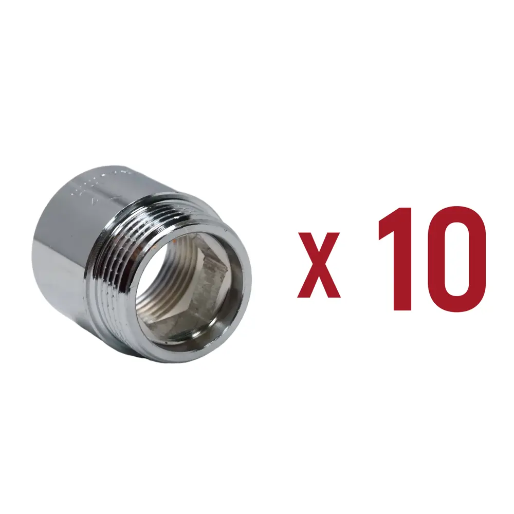 Фото Удлинитель Aqualink 3/4"x3/4" ВР-НР латунь 10 шт k18917 Фото Удлинитель Aqualink 3/4"x3/4" ВР-НР латунь 10 шт k18917