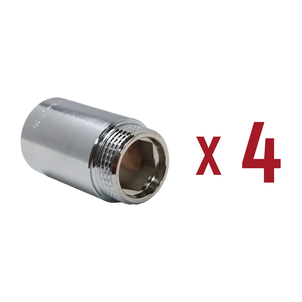 Фото Удлинитель Aqualink 3/4"x3/4" ВР-НР латунь 4 шт k18930 Фото Удлинитель Aqualink 3/4"x3/4" ВР-НР латунь 4 шт k18930