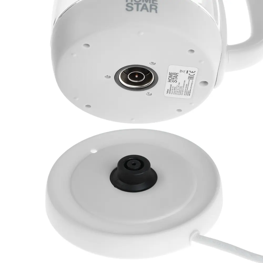 Фото 7 Электрический чайник Homestar 9750964 1.7 л металл цвет белый Фото 7 Электрический чайник Homestar 9750964 1.7 л металл цвет белый