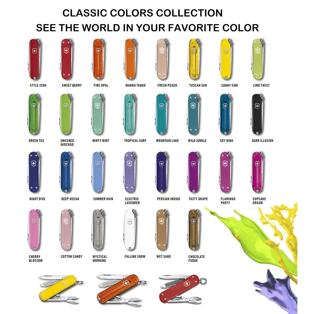 Фото 4 Нож-брелок Victorinox Classic SD Alox Colors 0.6221.252G алюминиевый корпус 58 мм Фото 4 Нож-брелок Victorinox Classic SD Alox Colors 0.6221.252G алюминиевый корпус 58 мм