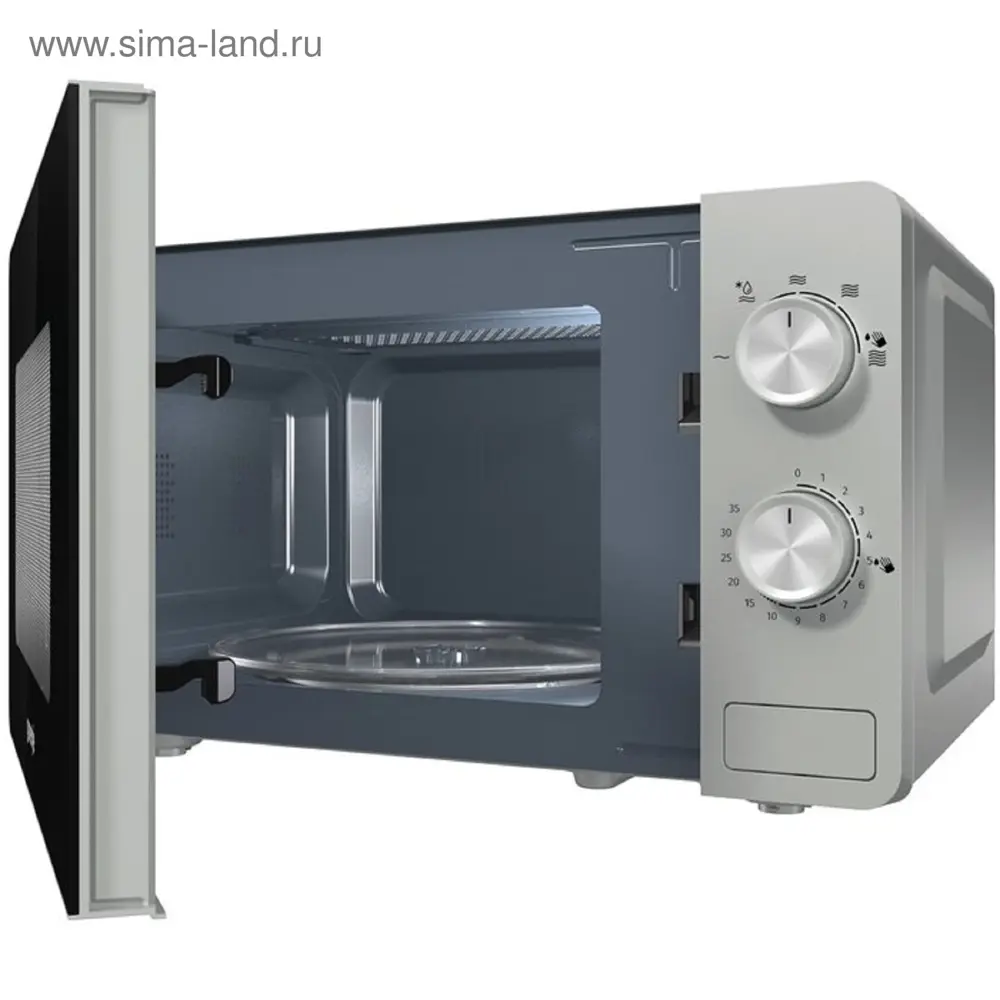 Фото 3 Отдельностоящая микроволновая печь Gorenje MO20E1S 20 л 35x28x48 см цвет серебристый Фото 3 Отдельностоящая микроволновая печь Gorenje MO20E1S 20 л 35x28x48 см цвет серебристый