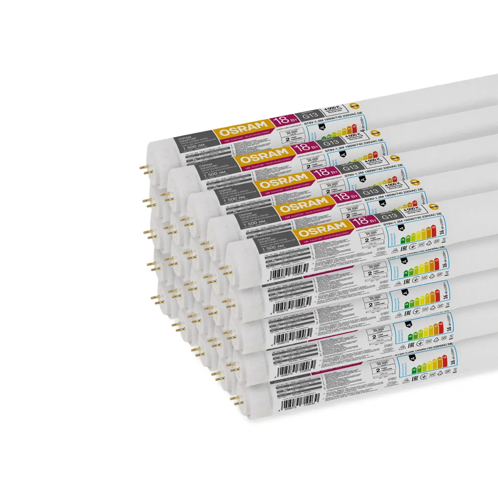 Фото 4 Набор ламп светодиодный (led) Osram 4058075710047 Штыревой разъем 220-240 В 18 Вт цилиндр матовый 1500 Лм 25 шт Фото 4 Набор ламп светодиодный (led) Osram 4058075710047 Штыревой разъем 220-240 В 18 Вт цилиндр матовый 1500 Лм 25 шт