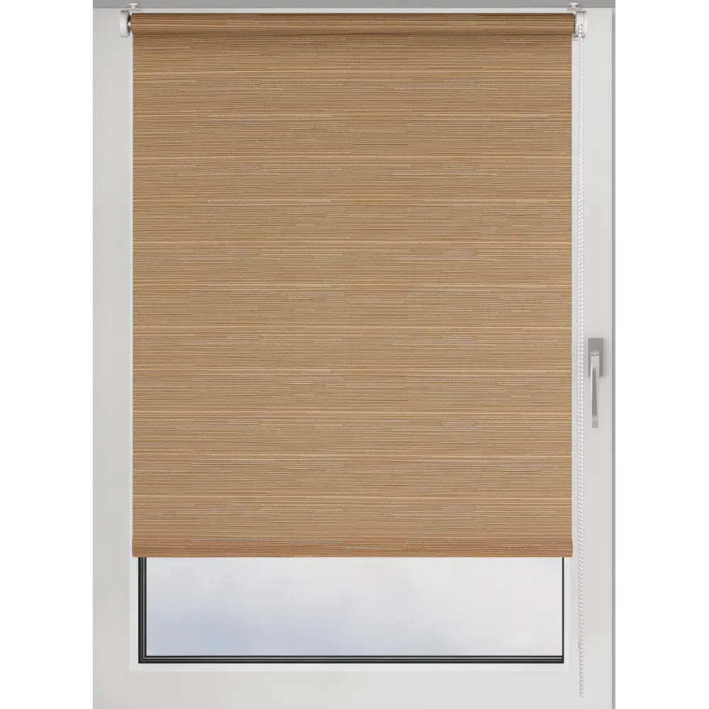 Фото Рулонная штора Prakto Rustic 50x160 см коричневая Фото Рулонная штора Prakto Rustic 50x160 см коричневая