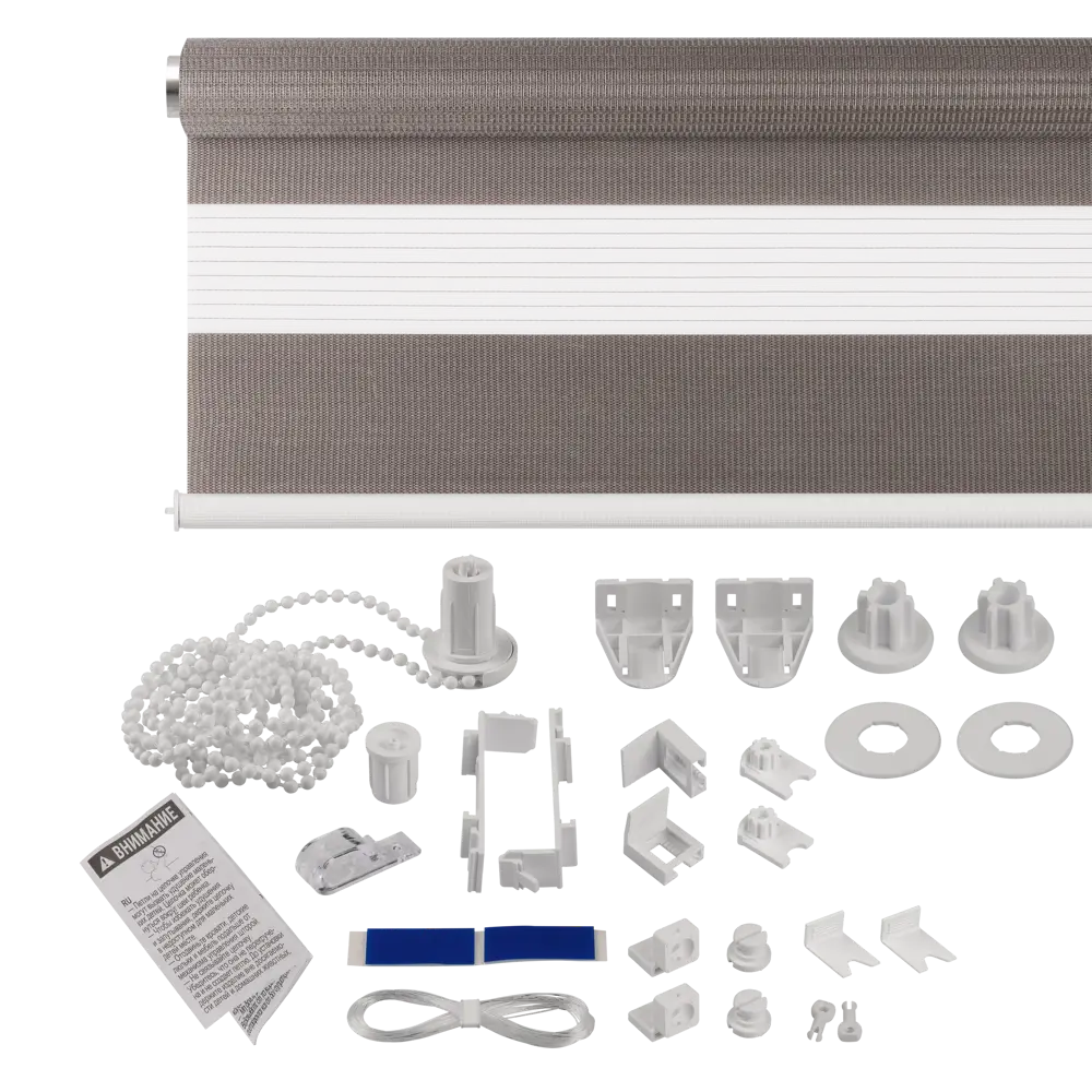 Фото 5 Рулонная штора Prakto Day&Night 110x160 см темно-серая