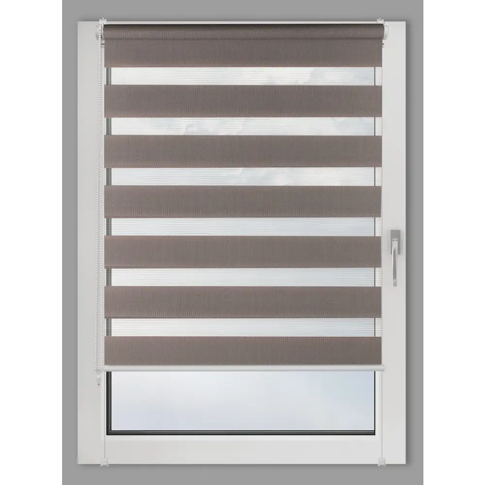 Фото Рулонная штора Prakto Day&Night 110x160 см темно-серая