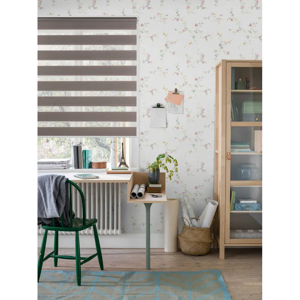 Фото 3 Рулонная штора Prakto Day&Night 110x160 см темно-серая