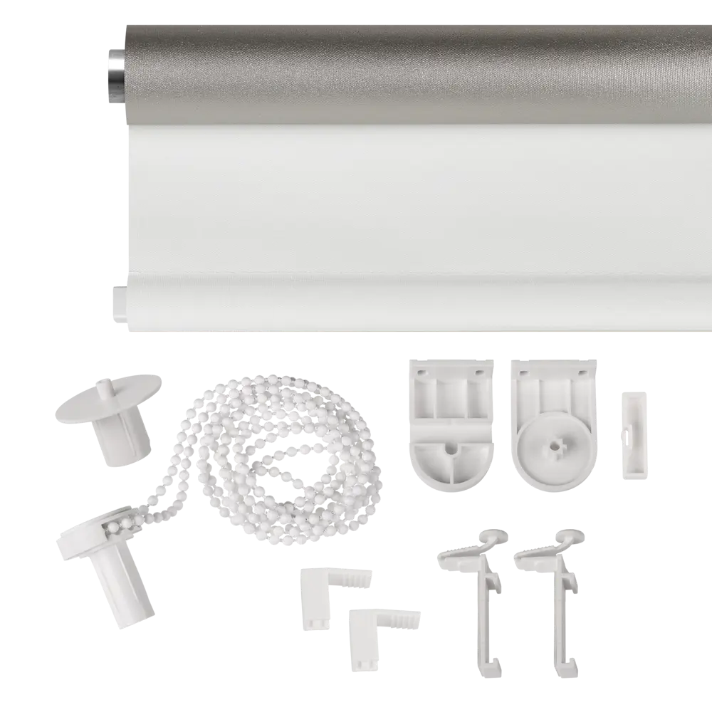 Фото 4 Рулонная штора Prakto Blackout Silver 110x250 см белая Фото 4 Рулонная штора Prakto Blackout Silver 110x250 см белая