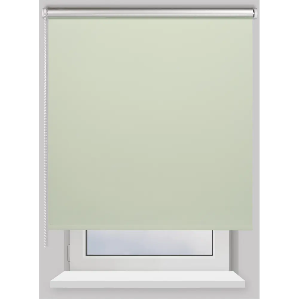 Фото Рулонная штора Prakto Blackout Silver 200x175 см фисташковая Фото Рулонная штора Prakto Blackout Silver 200x175 см фисташковая