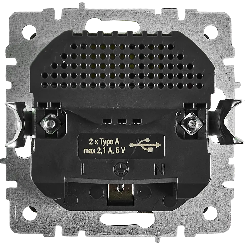 Фото 4 Розетка USB встраиваемая IEK Brite РЮш10-1-БрКр с заземлением цвет бежевый Фото 4 Розетка USB встраиваемая IEK Brite РЮш10-1-БрКр с заземлением цвет бежевый